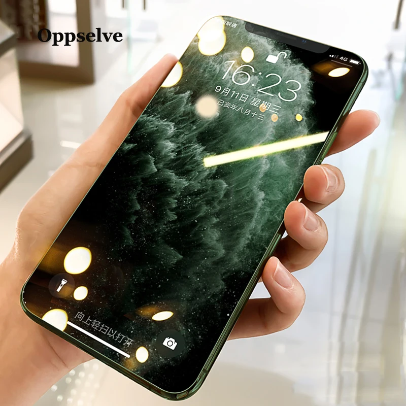 

Oppselve 0.3mm Screen Protector Tempered Glass For iPhone 11 Pro Max 10D Full Cover Protective Glass For iPhone 11 Pro Max Film