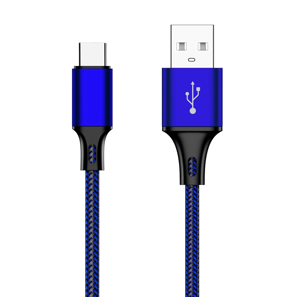 MUSTTRUE 0,25 м 1 м кабель для быстрой зарядки типа C для samsung Xiaomi USB C провод для передачи данных для oneplus HUAWEI Micro usb кабель для зарядного устройства - Цвет: Blue