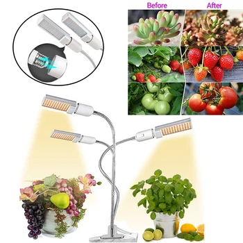 

E27 Grow Light Desktop Clip On Succulents Hydroponic Tent Fill Lamp Greenhouse Full Spectrum Seedlings LED Chips Indoor Plants