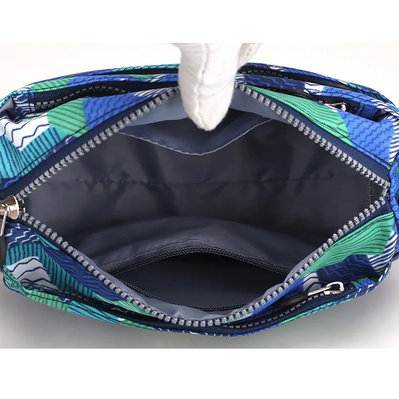 

Baigou Bag Nylon Printed Women's Cross Shoulder Oblique Small Cloth Bag Mom Leisure Bag