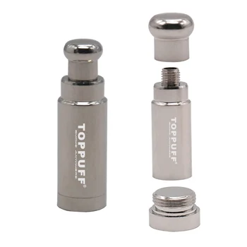 

TOPPUFF Brass Snorter Sniffer Snuff Snorter Powder Rocket Dispenser Pipe Boxes 56MM Metal Thread Snorter Bottle Nasal Pipes