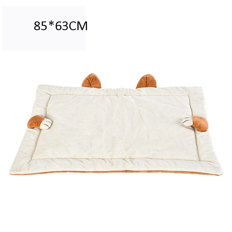 Smartpet милый Карто форма кровать для питомца собака коврик зима теплая собака кошки кровать коврик Диван Одеяло Мягкий щенок котенок спальный мешок для животных дом - Цвет: Зеленый