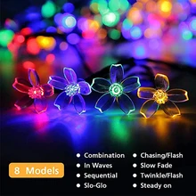 

Practical MultiColour Solar String Outdoor Lights Waterproof 50 LEDs Fairy Light for Garden Fence Patio Wedding Party Decoration