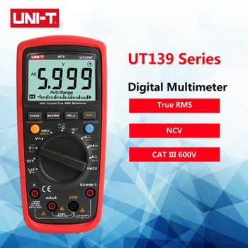 

UNI-T UT139E True RMS Digital MultimeterMAX/MIN/REL modes Auto/manual ranges selectable