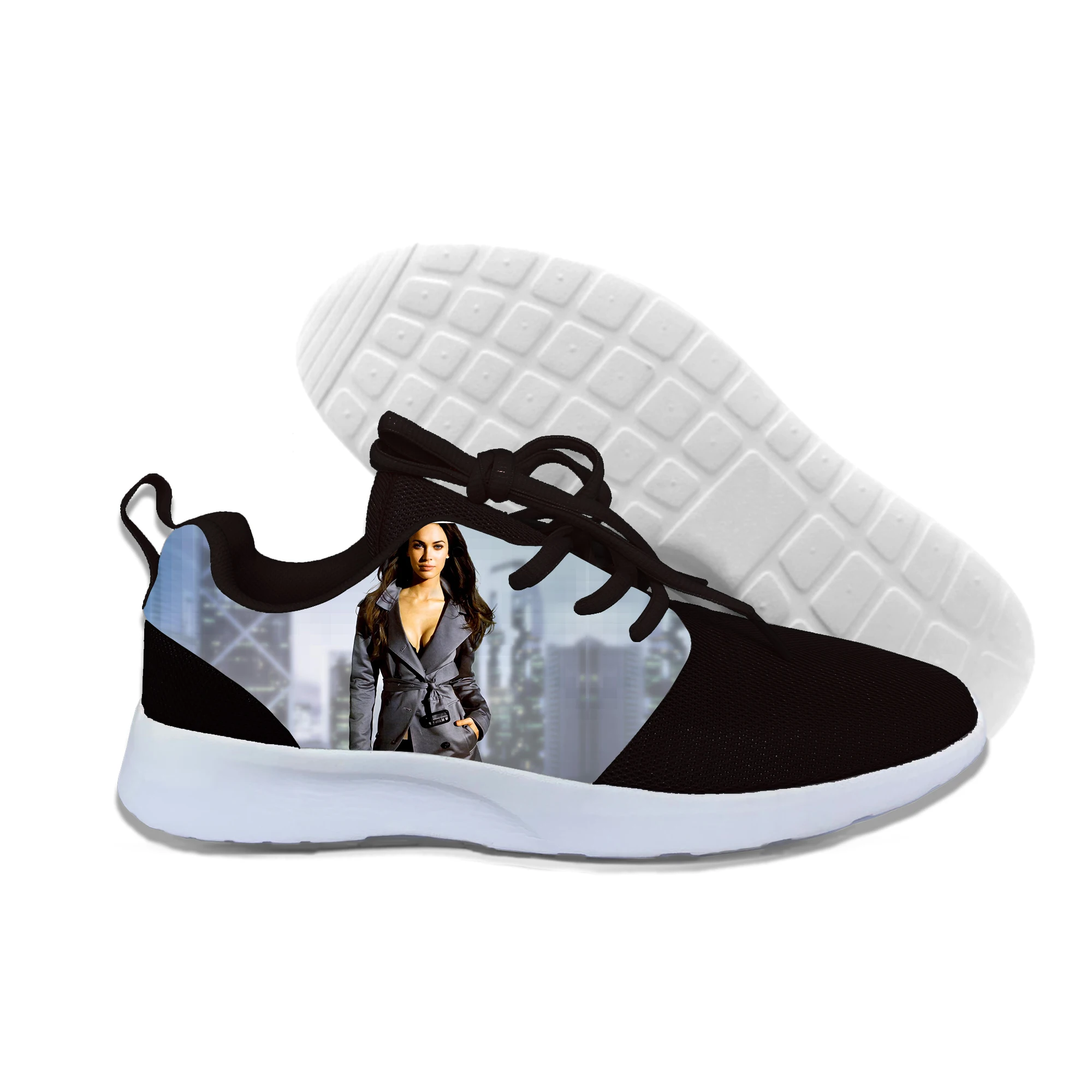 Привлекательные женские кроссовки с рисунком из мультфильма Kate Moss Megan Fox,, повседневная обувь