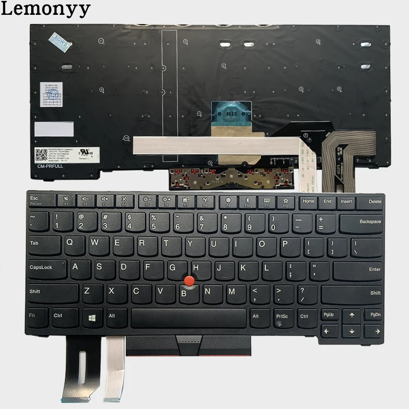 NEW US laptop keyboard FOR Lenovo ThinkPad E480 E485 L480 T480S L380 L490 yoga US keyboard 01YP400 01YP440