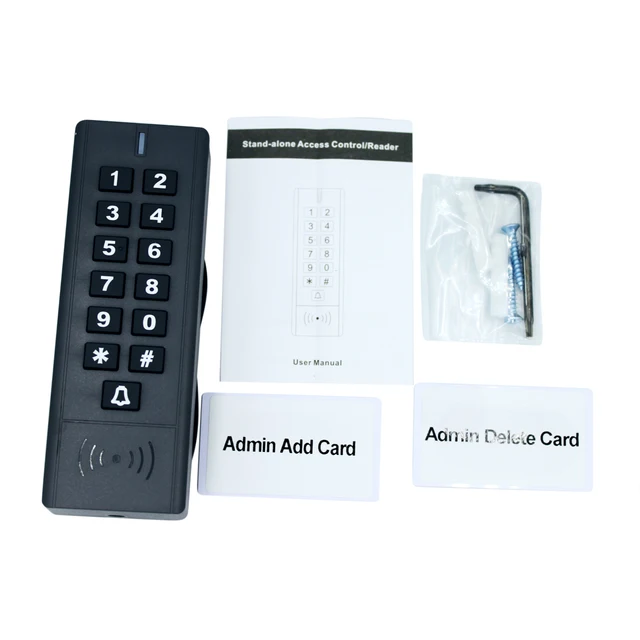 13.56Mhz Access Control System Device Machine 1000 User Wiegand input output Proximity Entry Door IP67 Waterproof 4