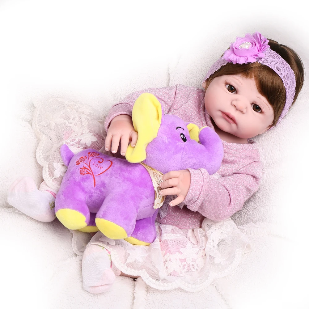22 дюйма 55 см силиконовые куклы Reborn Baby Alive Bebe Boneca Lifelike Kids Menina Игрушки для маленьких