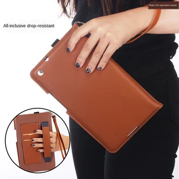 

Business Leather Flip Tablet Case for Huawei MediaPad T5 10.1-Inch Coque Tablet Wrist Splint Protective Book Case with Lanyard