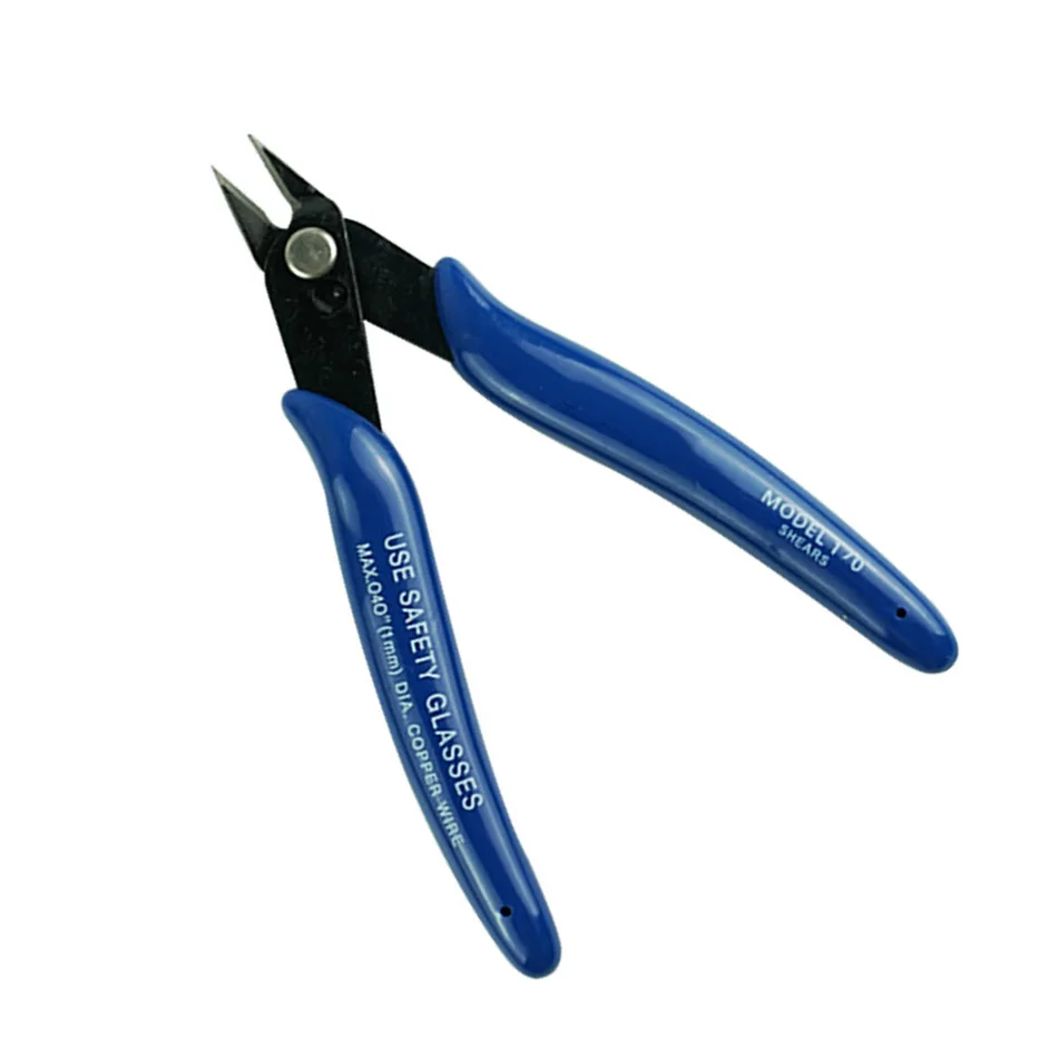 Mini Diagonal Pliers Wire Cut Line Stripping Multitool Stripper Knife Crimper Crimping Tool Cable Cutter Electric Forceps Wire Cutting Nippers Terminal Crimping Tool