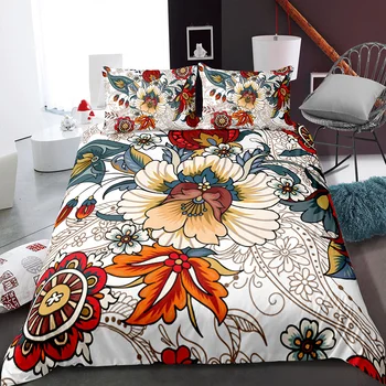

Flower Bedding Set Art Printing Quilt Cover Wedding Single Double Microfiber Bed Cover Boys Girls Winter Home Custom Bedspread