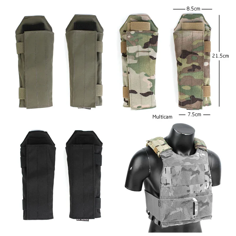 Tactical Low Profile Padded Strap Sock Shoulder Pads for Plate Carrier 1 Pair 