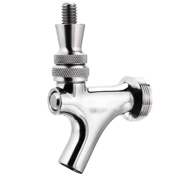 

Upgraded Beer Faucet, All Commercial 304 Stainless Steel Draft Beer Keg Tap, Beer Tap with Well-Pouring, Fits for American Beer