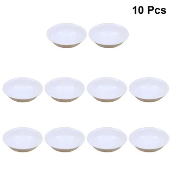 

10Pcs Kitchen Food Sauce Dish Break-resistant Sauce Seasoned Mustard Bowl Sauce Saucer Snack Dishes Kitchen Small Plate Set