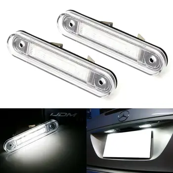 

2pcs OE-Fit 3W Full LED License Plate Lights For Mercedes W124 W201 E W202 C-Class Waterproof Car License Plate Lamp