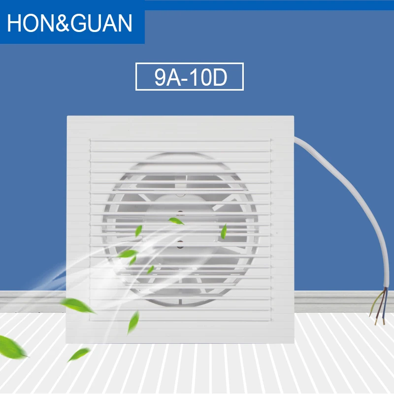 

Hon&Guan 4" Silent Exhaust Fan Strong Power Air Extrator for Wall Ceiling Window Ventilator Ventilation Household 110V/240V