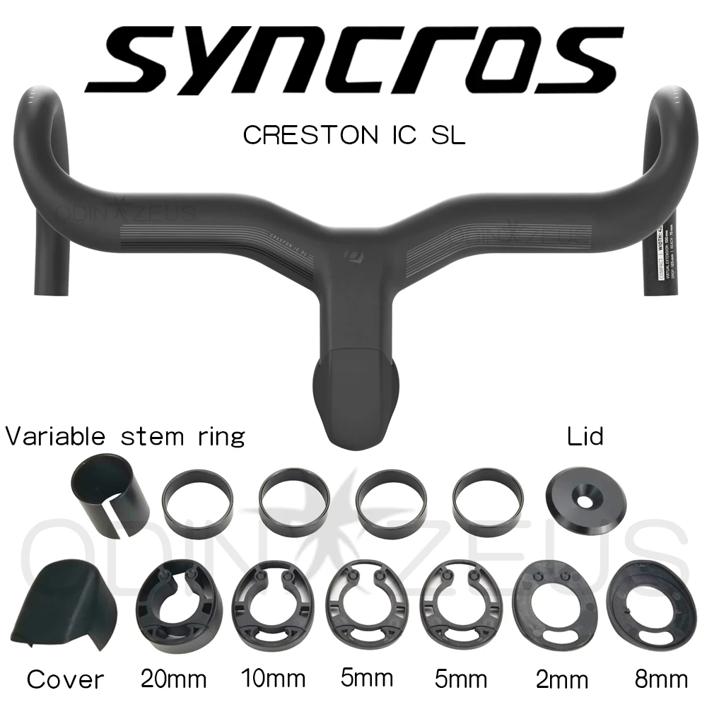 2020 carbone vélo de route intégré guidon cockpit 1:1 SYNCROS Creston iC vélo guidon mécanique di2 intégré
