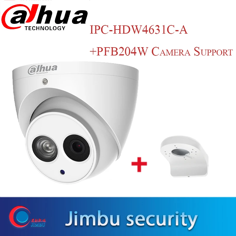 Dahua POE 6 мегапиксельная IP камера IPC HDW4631C A H.265 6MP CCTV купольная для умственной