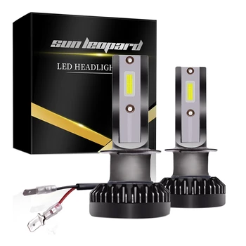 

A Pair Of Cars -800W-16000Lm- H1-Led-6000K Car Headlights Beam Lights Far And Near Light Bulb Running Lights