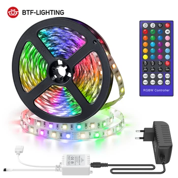 

LED Strip Light RGB 5050 SMD 2835 Flexible Tape RGBW Diode Ribbon IR Wifi Led Light Strip for Room 5M 10M 15M 20M Full Set DC12V