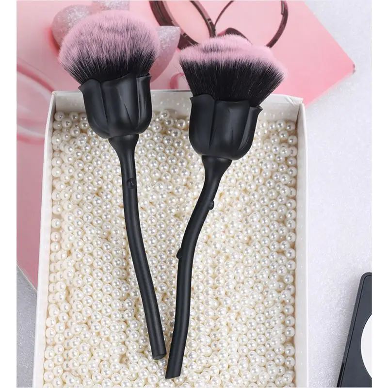 

Pro Rose Flower Kabuki Makeup Brush Set Cosmetic Foundation Powder Brushes Tool