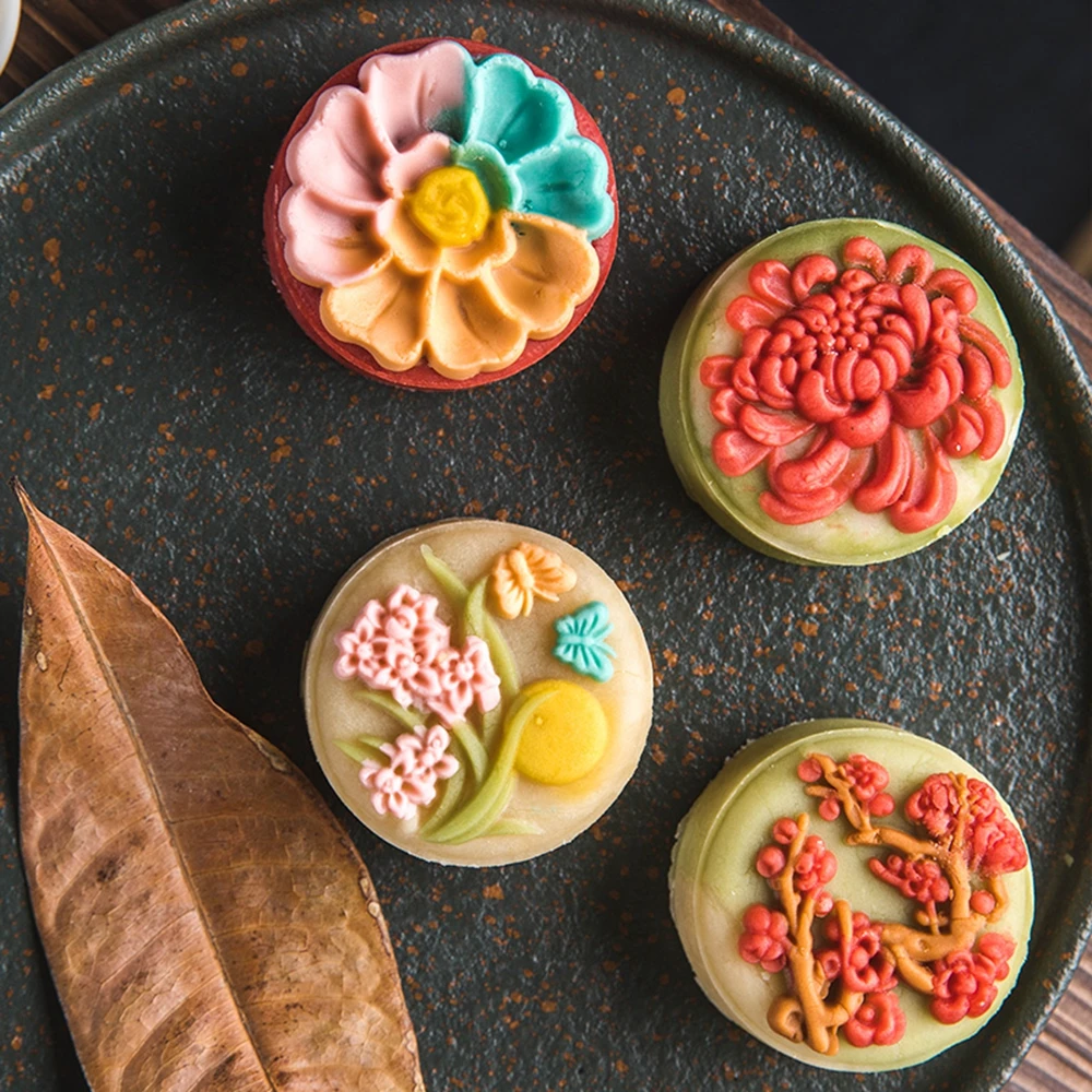 Ma'amoul Oriental Pastry Mould Form for Baking Kitchen Supplies Bakery Molds Moon Cake Tools Cookie Flower Stamp Mooncake Mold