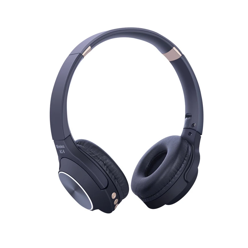 Bluetooth Wireless Headphones Portable Stereo Headset with Mic for Music Earphone for iPhone Samsung Xiaomi Black 