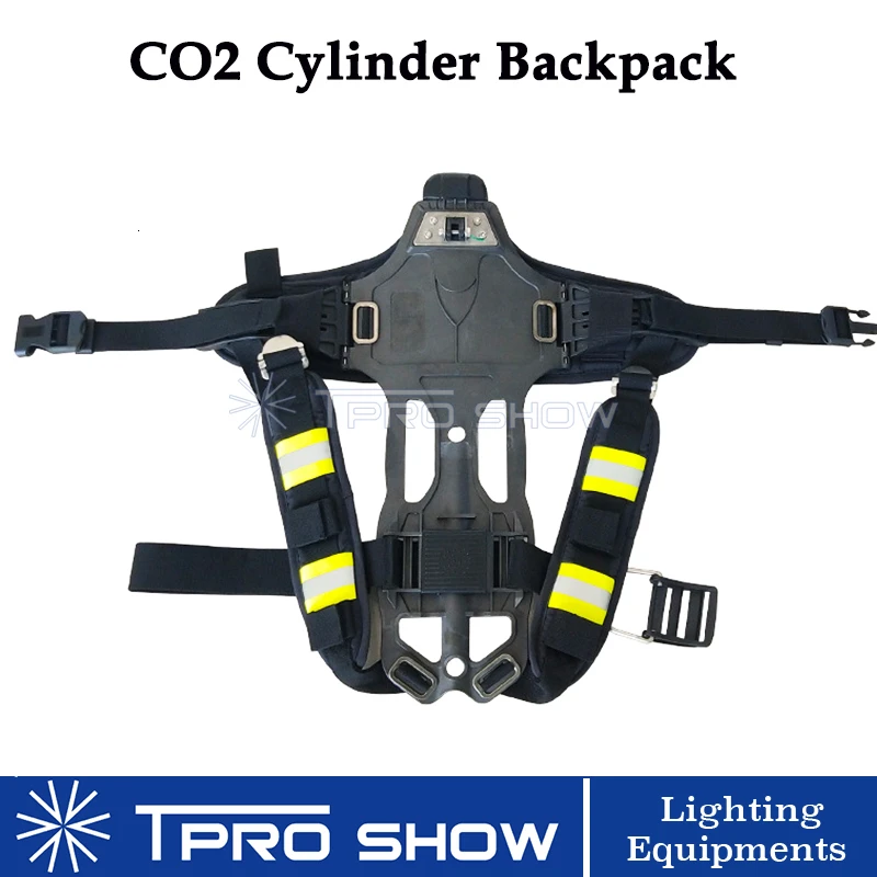 1pcs Backpack Cryo CO2 рюкзак ручной DJ пистолет светодиодный CO2 ЦИЛИНДР задний пакет держатель сценический эффект машина аксессуары DJ певица - Цвет: 1pcs Backpack