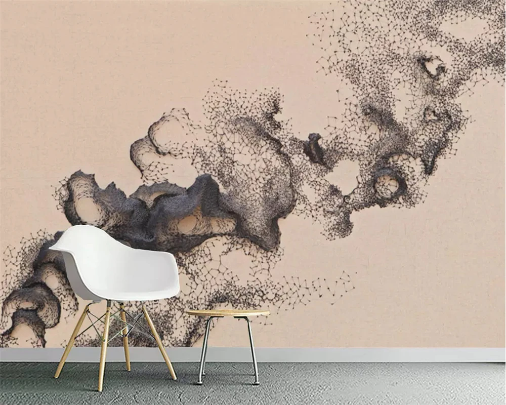 

Drop Shipping Custom 3d Abstract Line Art Mural Photo Wall Landscape 3d Room Landscape Wallpaper Home Decor 3d Wallpaper