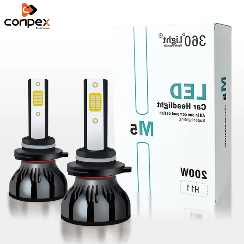 Conpex H7 светодиодный canbus фары лампа H4 H1 H11 H3 H8 H9 H10 H16 hb4 hb3 авто для дальнего ближнего