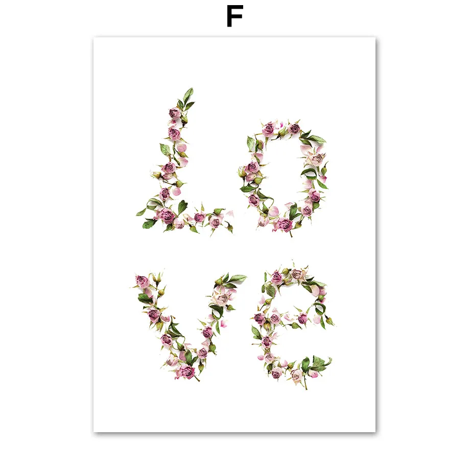 Scandinavian-Fashion-Pink-Flower-Feather-Nordic-Posters-And-Prints-Wall-Art-Canvas-Painting-Wall-Pictures-For (8)