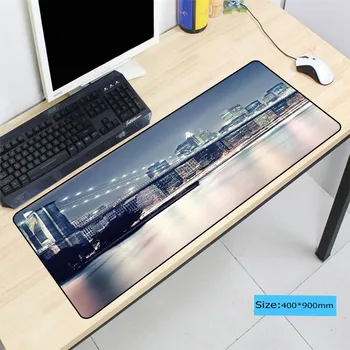 

London Tower Bridge Scenery Keyboard Large MousePads Size for 400*900*4mm Speed Version Gaming Mousepads For CSGO LOL