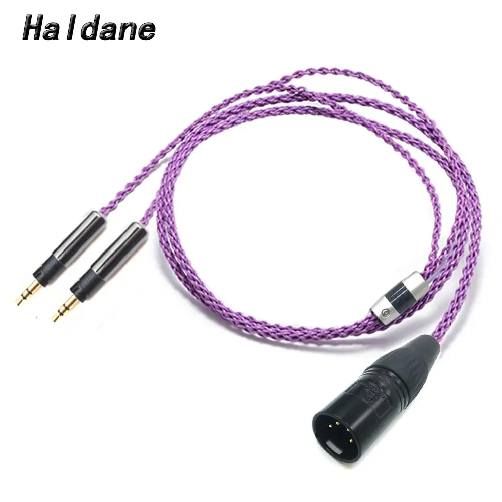 Haldane HIFI 4pin XLR Balanced Silver Plated R70X Headphone Upgrade Cable Audio Cable for ATH R70X R70X headphones 2 5 3 5 4 4mm