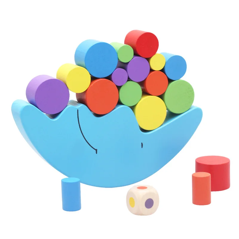 

Moon Balance Children'S Educational Early Childhood Assembling Building Blocks Heap Take Parent And Child Game Interactive Toy K