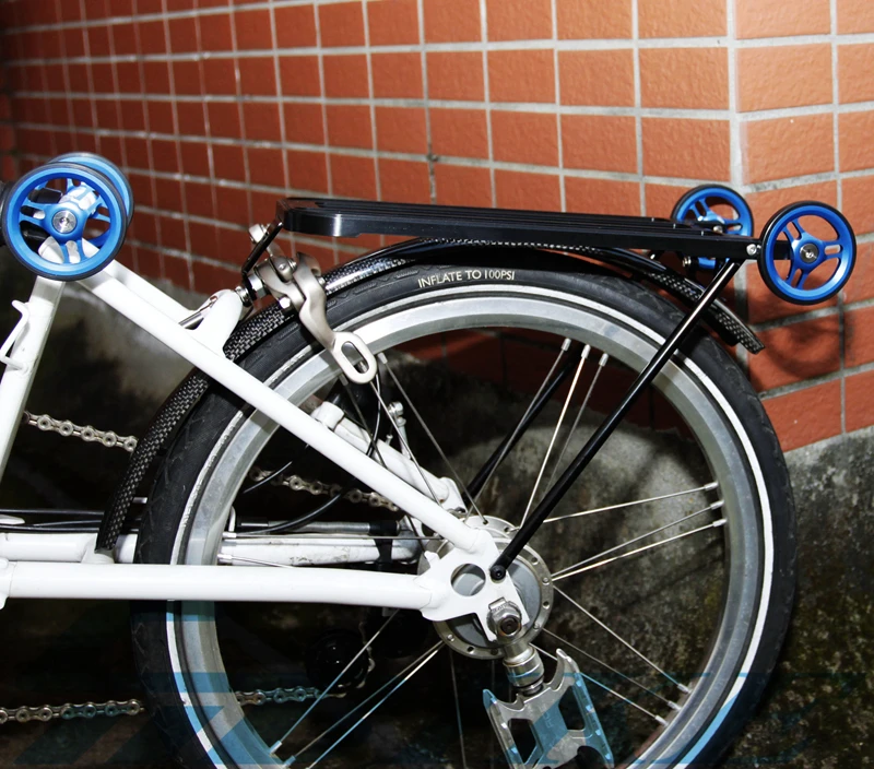 Aceoffix CNC Сверхлегкий Алюминиевый сплав задняя стойка для Brompton складные велосипеды аксессуары стойка
