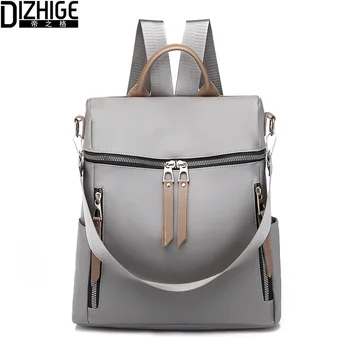 

DIZHIGE Nylon Waterproof Backpacks Women Bag Pack Lightweight Female Back Pack Travel Shoulder School Bag For Teenage Girls 2019