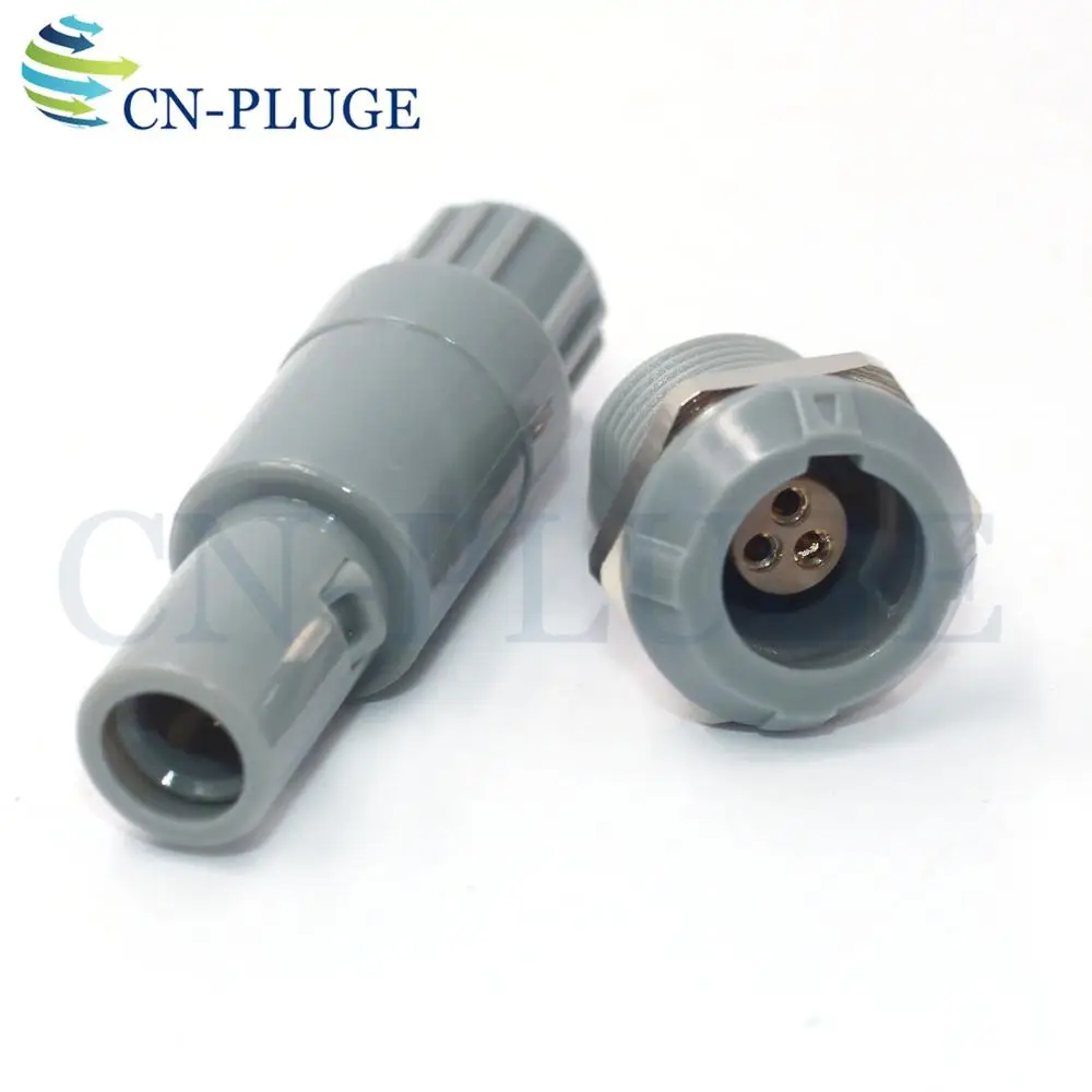 M14 PAG/PLG 3 pin Пластик разъем медицинское оборудование Мощность кабель разъем и гнездо