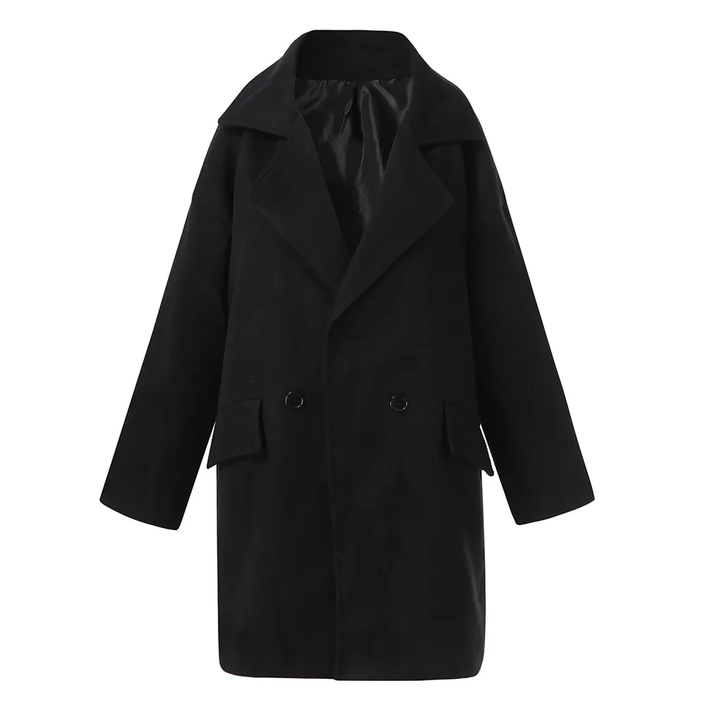 JAYCOSIN, зимнее пальто, Женское шерстяное пальто с лацканами, повседневная куртка, пальто с длинным рукавом, верхняя одежда, пальто и куртки, женская зимняя уличная одежда
