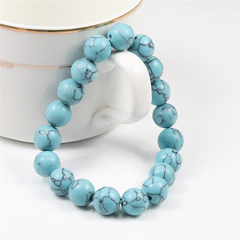 Beaded Bracelet Stone Bead Bracelet Natural Stone Bracelet 10mm/8mm/6mm Beads Bracelet For Men Women