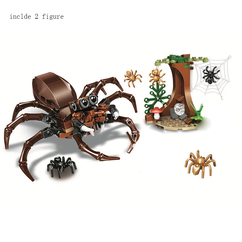 

NEW 2020 Harris Movie Bravely Enter The Taboo Spider Forest Model Building Blocks Kit Classic Bricks Kids Toy For Children Gift