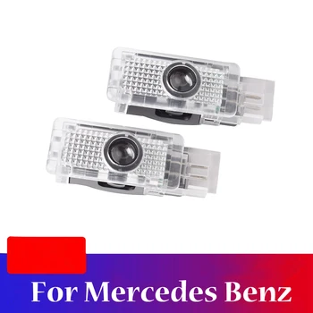 

For Mercedes Benz C SLK CLK SLR E Class W203 W240 W209 C199 R171 R172 2 Pcs Car Door Welcome Light Wireless Ghost Shadow Lamp