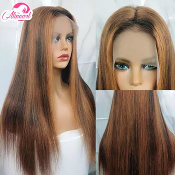 

Colored Straight Lace Front Human Hair Wigs PrePlucked 180% 250% Density Brazilian Virgin Hair Wigs For Black Women AliPear Hair