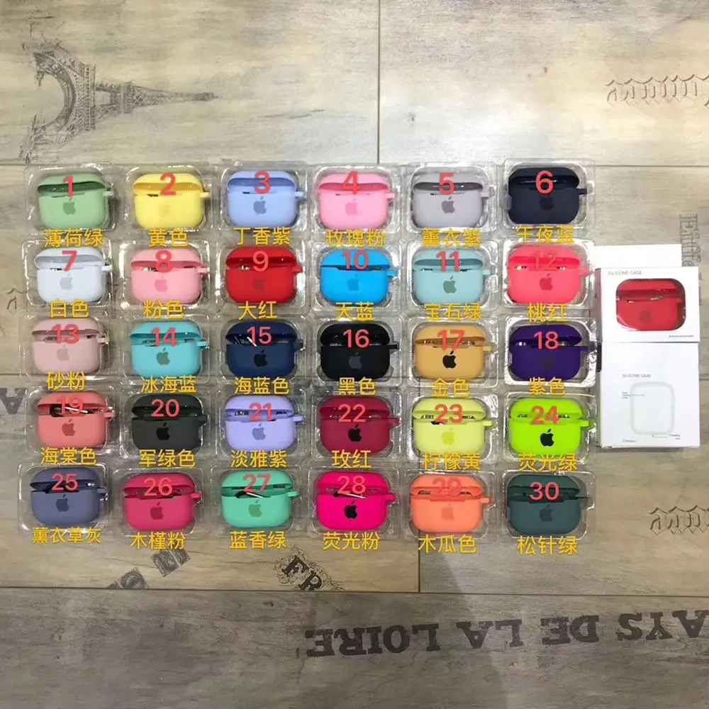 Чехол для наушников Apple AirPods Pro 3 аксессуары мягкий милый логотип беспроводной