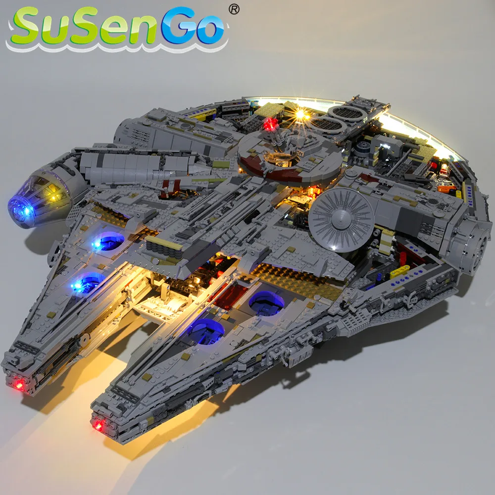 

SuSenGo LED Light Set For 75192 Ultimate Millennium Toys Lighting Set Compatible with Falcon 05132 DG005 81085 NO Blocks Model