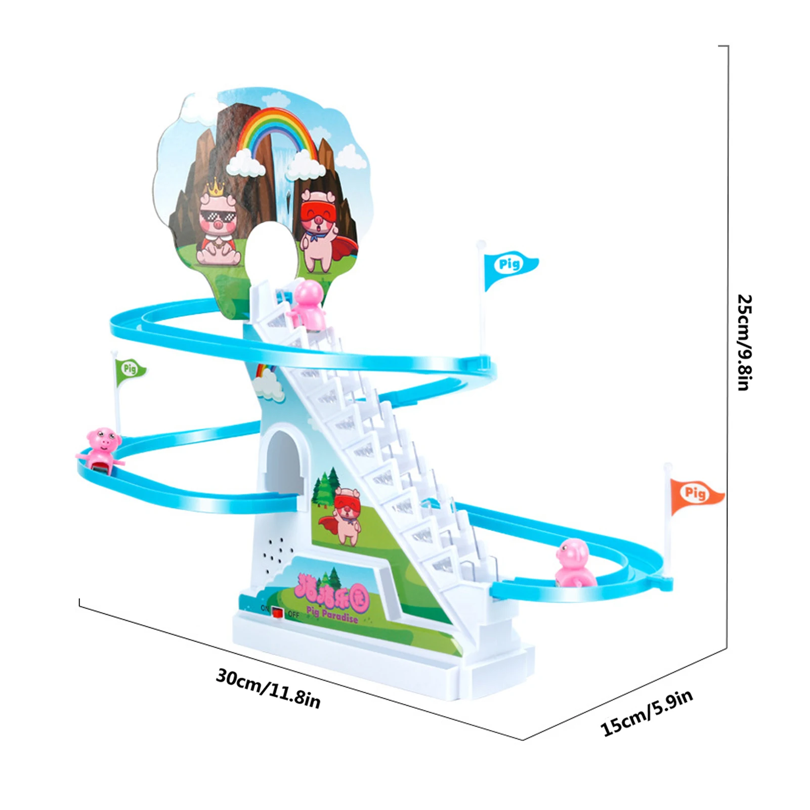 New Track Toy Climb Stairs Children Kids Classic Cartoon Ducks Roller Coaster Toy Set Electric Music Light Birthday Gift New Track Toy Climb Stairs Children Kids Classic Cartoon Ducks Roller Coaster Toy Set Electric Music Light Birthday Gift