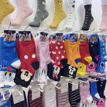 

Disney cartoon socks Donald Duck Mickey tube socks ladies cartoon cotton socks cute Girl socks