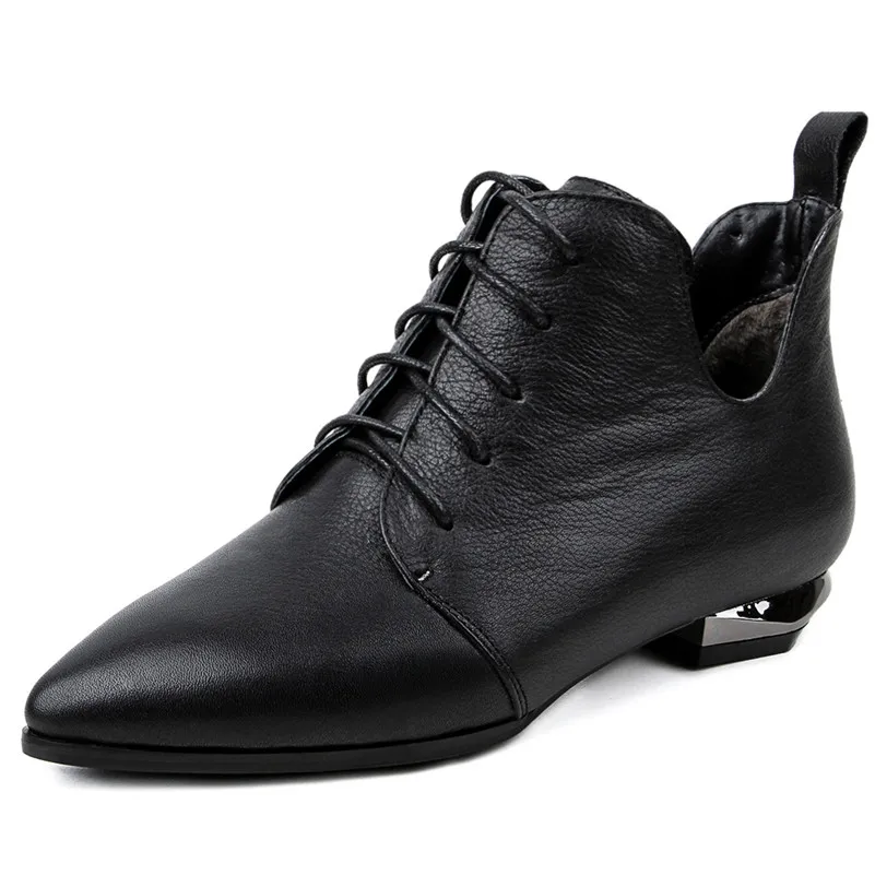 Beste FEDONAS Kwaliteit Echt Leer Kruis Gebonden Chelsea Laarzen Party Dancing Schoenen Vrouw 2020 Herfst Winter Warm Vrouwen Enkellaars
