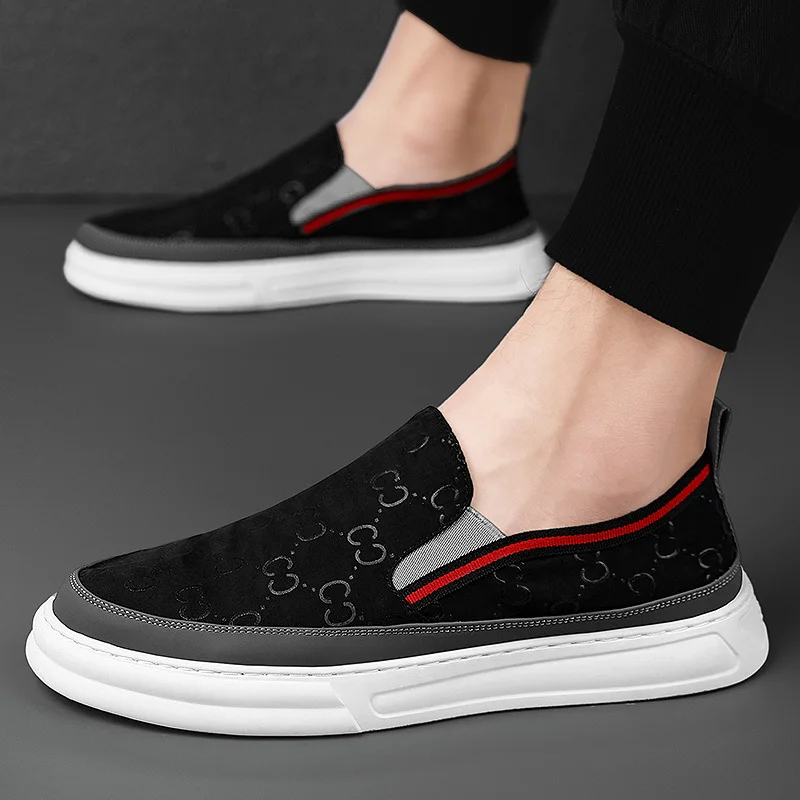 

2021 spring and autumn new trend fashion all-match breathable ice silk canvas shoes men's quick-drying sneakers new balance