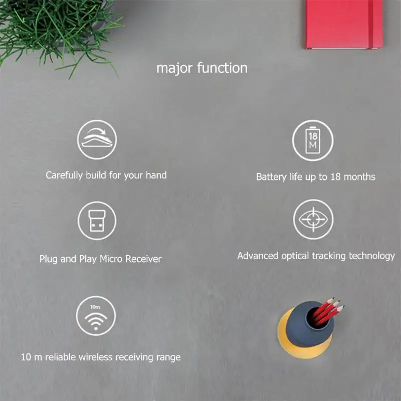 Lotech M280 2,4 ГГц Беспроводная usb-мышь поддержка офисного теста с ...