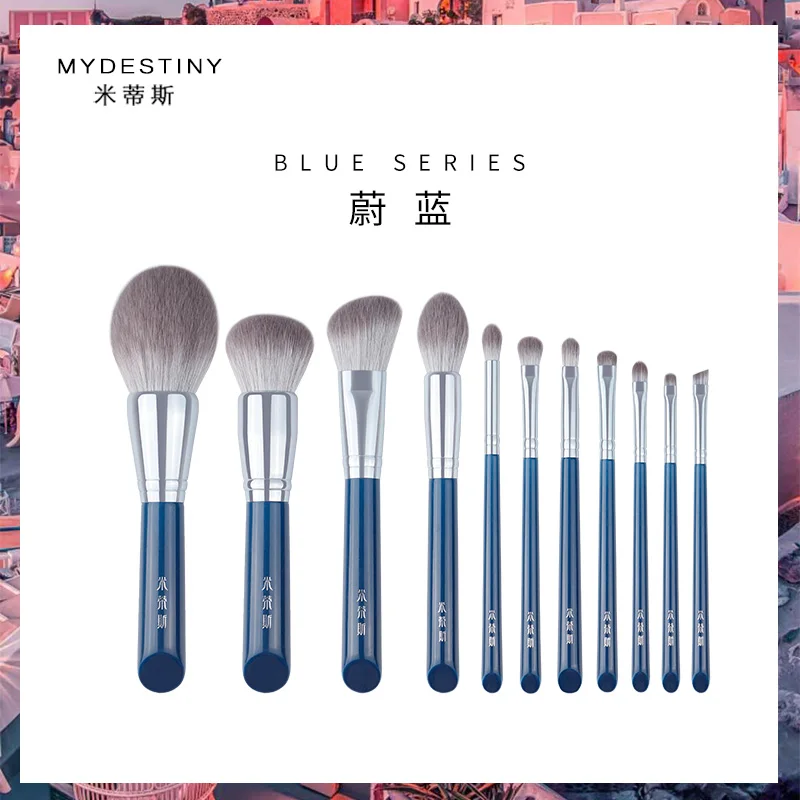 Makeup Brush Set 11pcs Fiber Makeup Brushes Face&Eye Cosmetic Pens